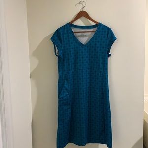 L.L. Bean Fitness Dress, turquoise, medium